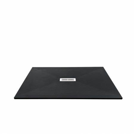 Cădiță de duș mărime 70x120 cm  culoare negru mat formă dreptunghiulară din compozit model Electra Black [3]