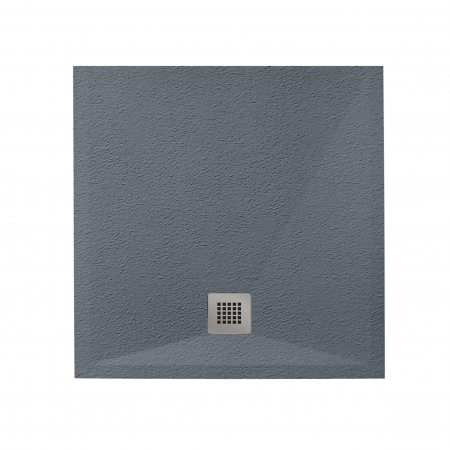Cădiță duș mărime 80x80 cm finisaj gri mat formă pătrată din compozit model Eliza Grey