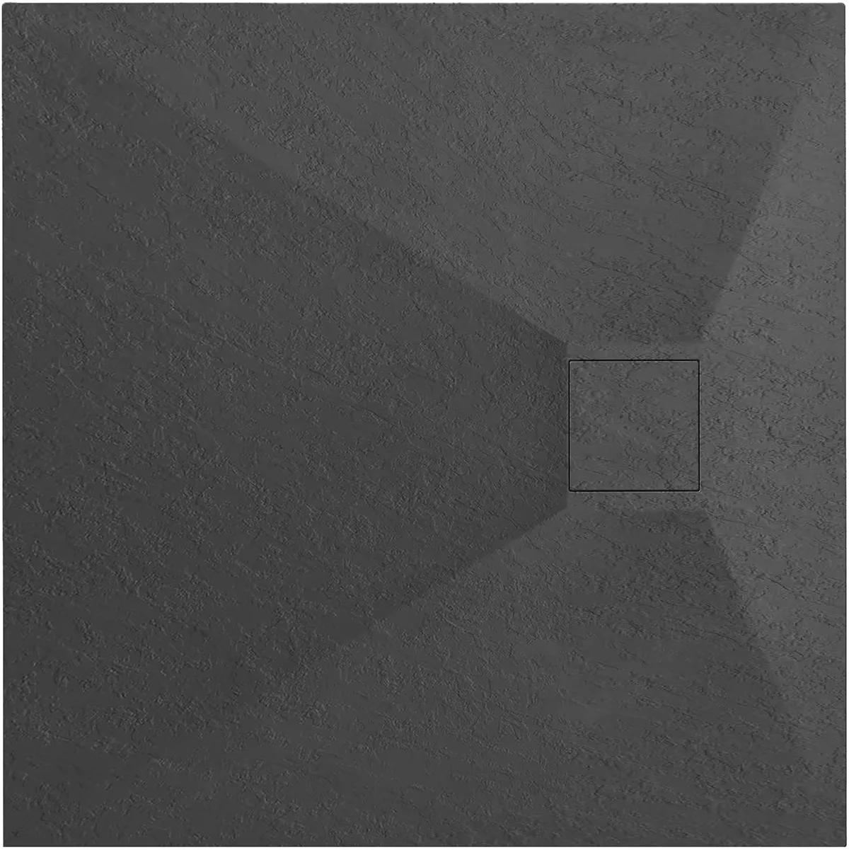 Cădițe duș - Cădiță duș mărime 90x90 cm culoare negru mat formă pătrată din acril mineral model Magnum Black