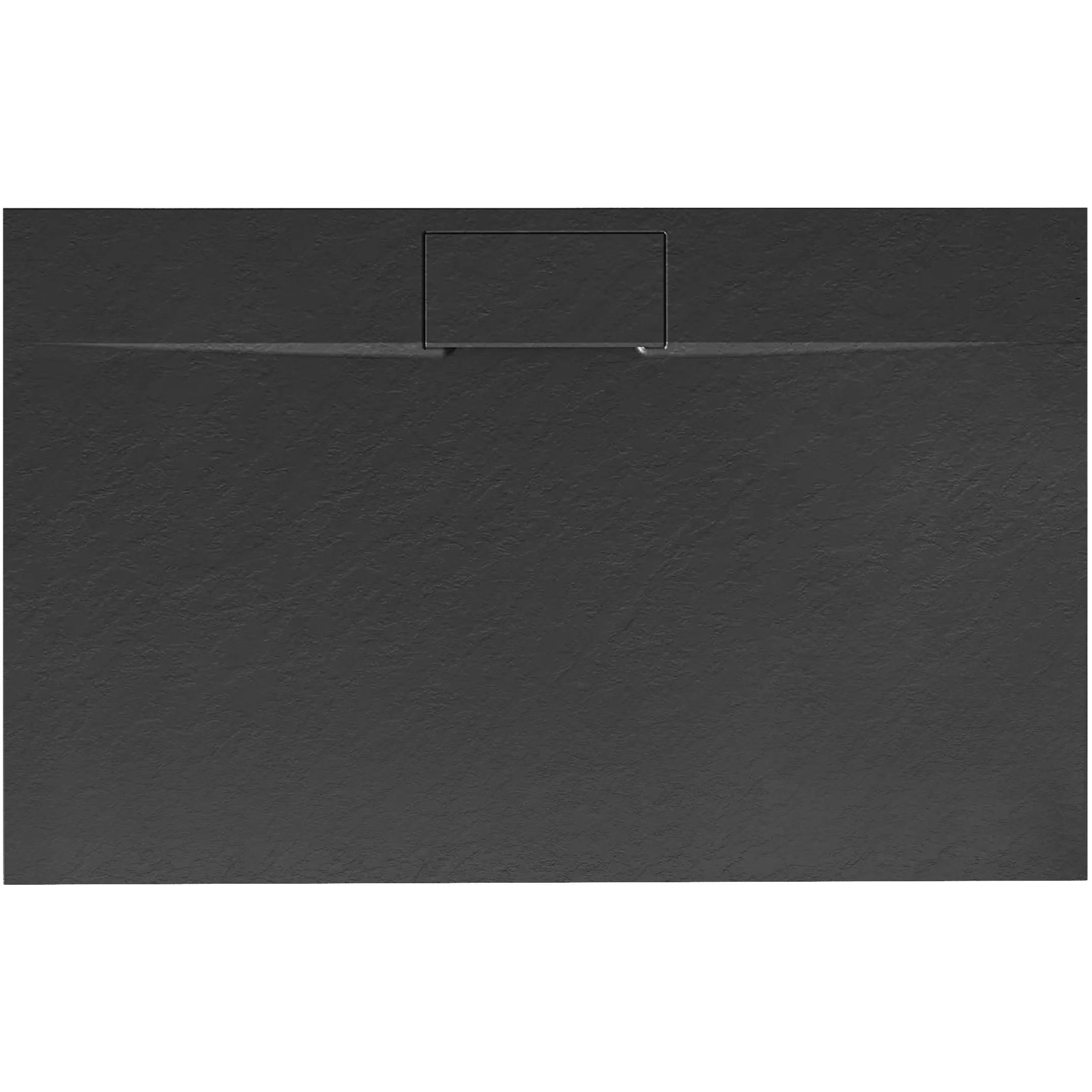 Cădiță duș mărime 80x100 culoare negru mat formă dreptunghiulară din acril mineral model Bazalt Long Black