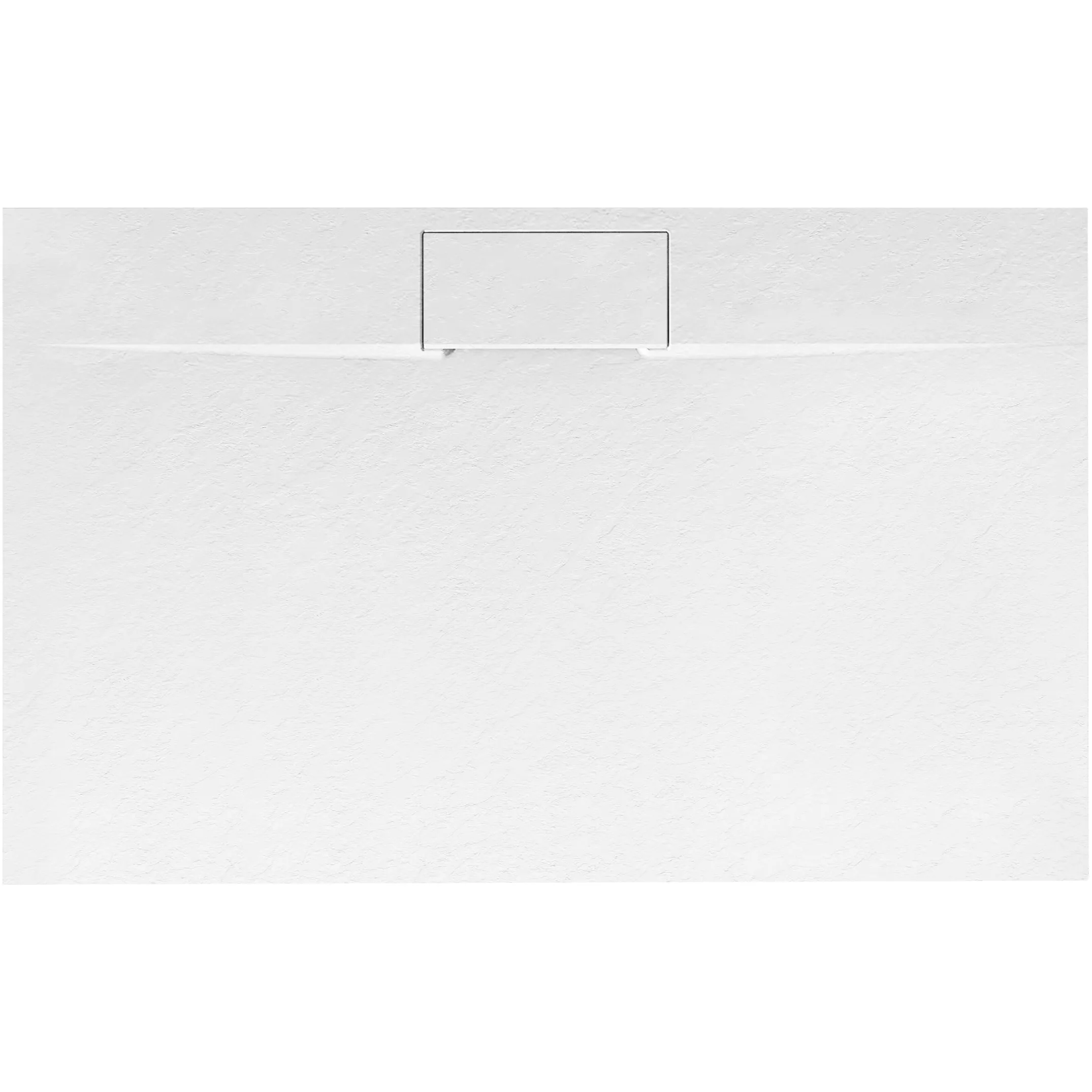 Cădiță duș mărime 80x100 culoare alb mat formă dreptunghiulară din acril mineral model Bazalt Long White
