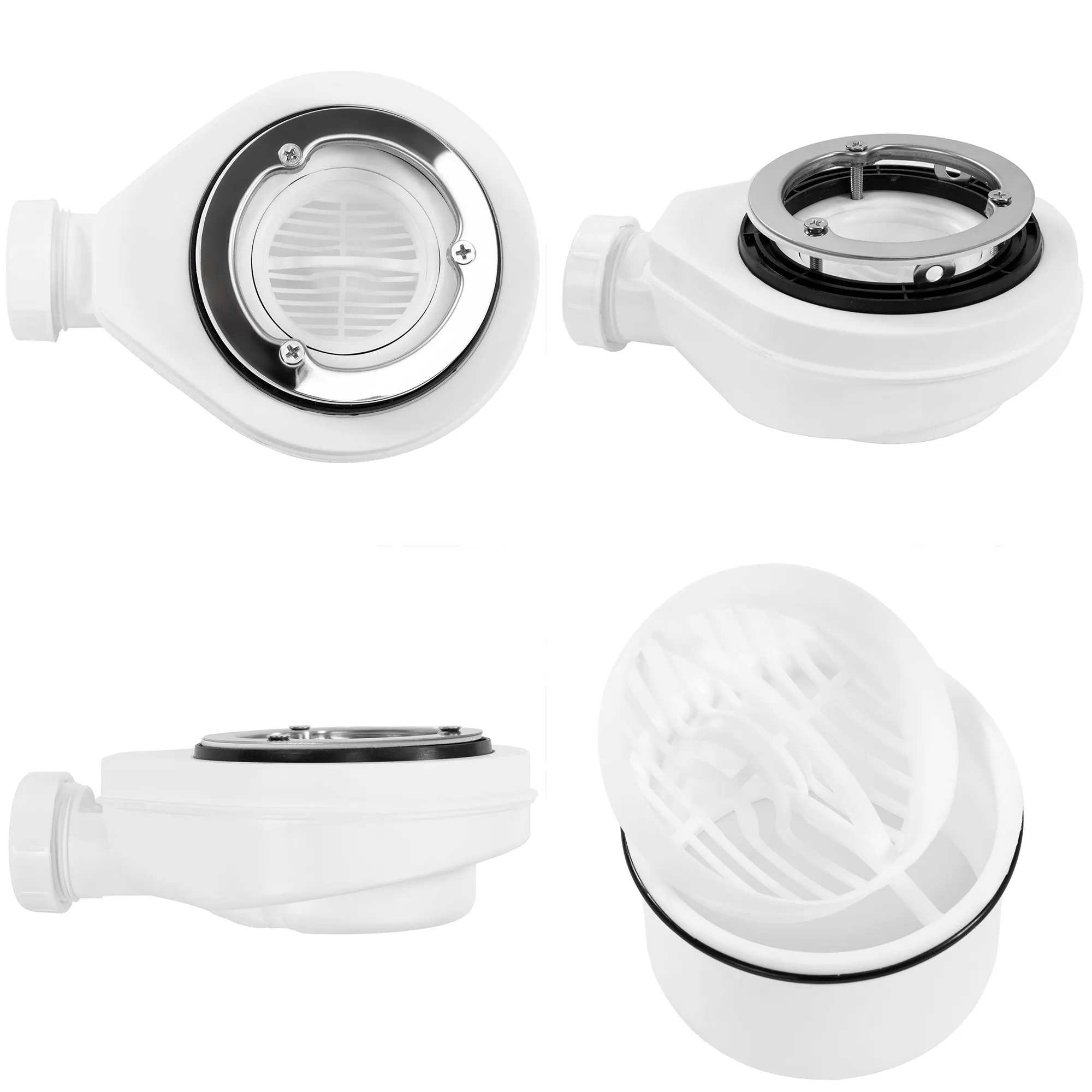 Cădiță duș mărime 80x120 culoare alb mat formă dreptunghiulară din acril mineral model Bazalt Long White [7]