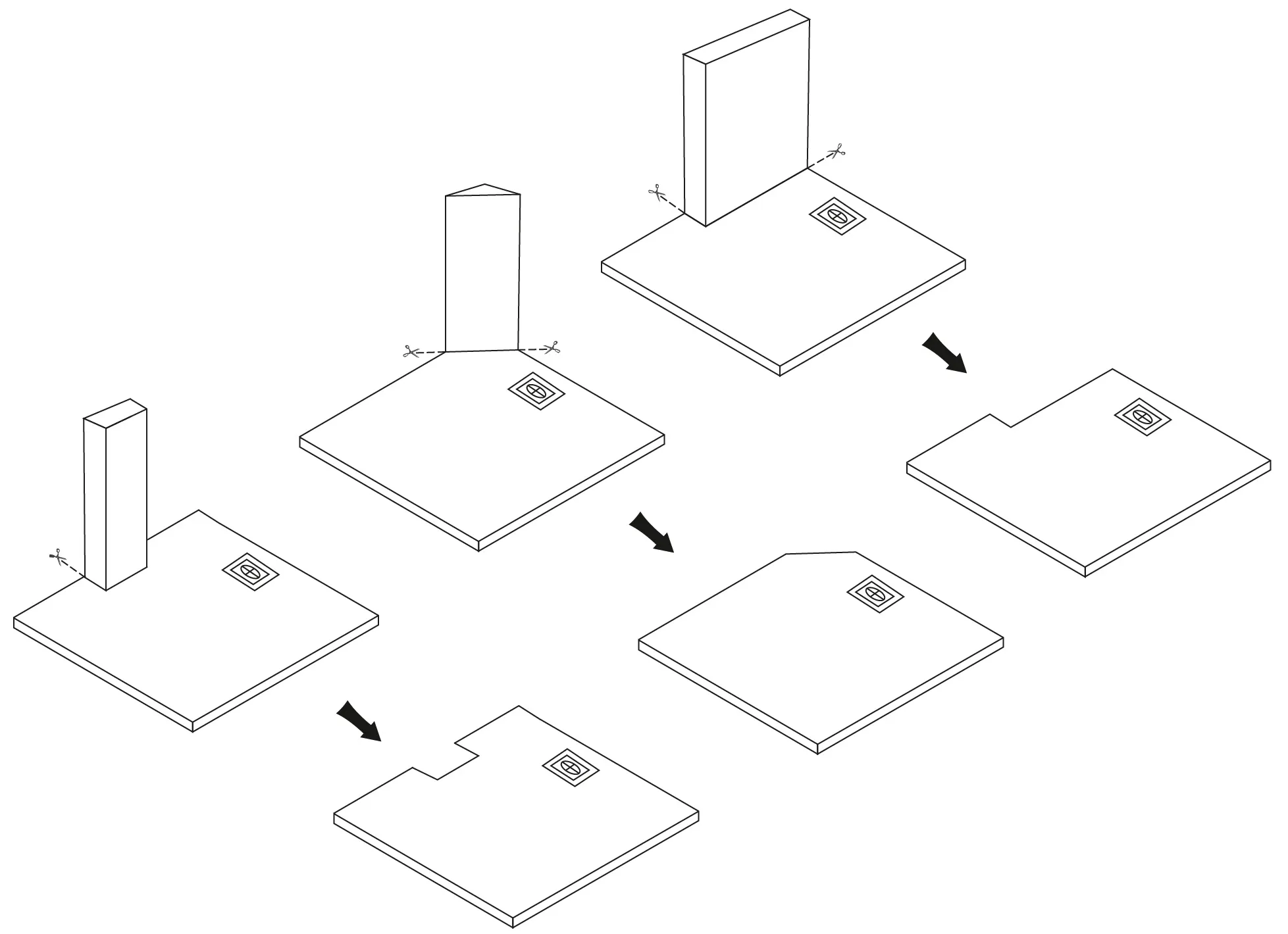 Cădiță duș mărime 80x120 culoare alb mat formă dreptunghiulară din acril mineral model Bazalt Long White [6]