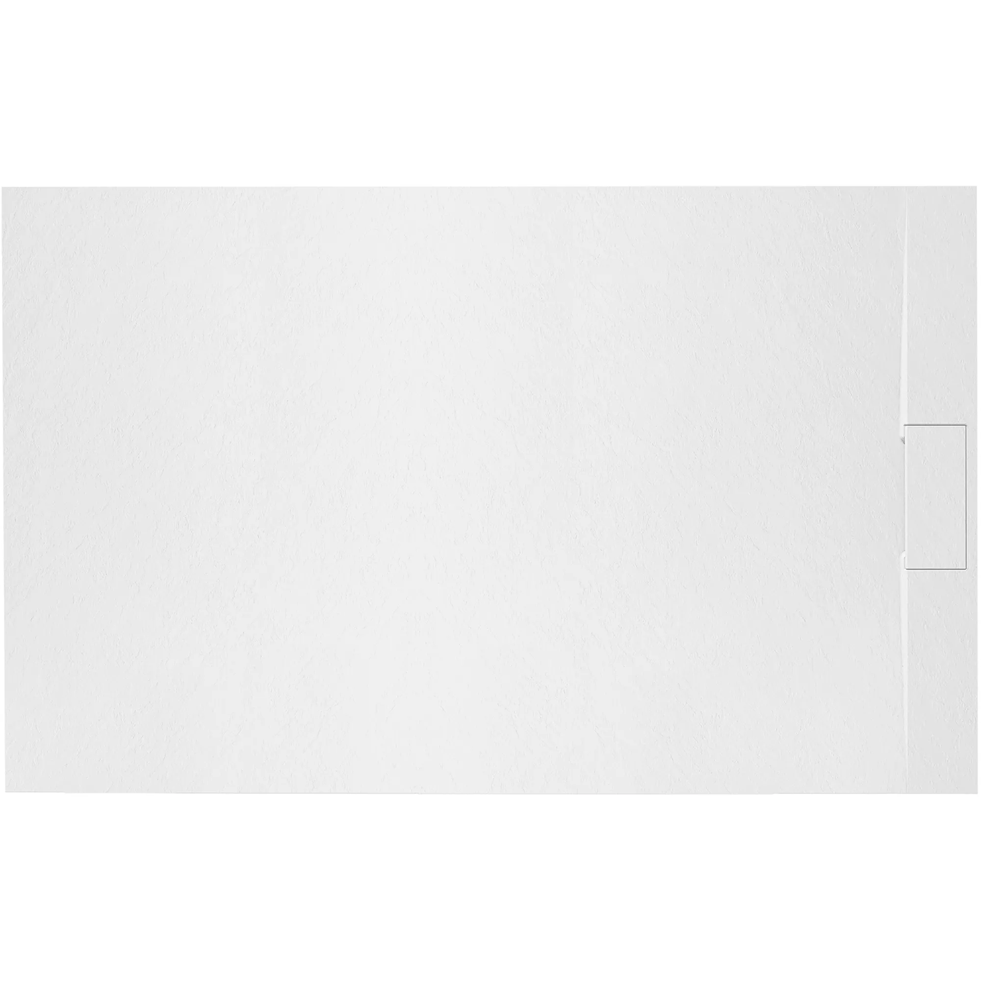 Cădiță duș mărime 80x120 culoare alb mat formă dreptunghiulară din acril mineral model Bazalt White