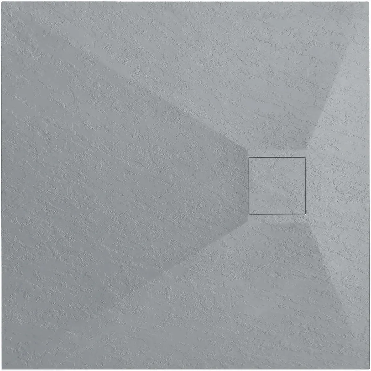 Cădițe duș - Cădiță duș mărime 90x90 cm culoare gri mat formă pătrată din acril mineral model Magnum Grey