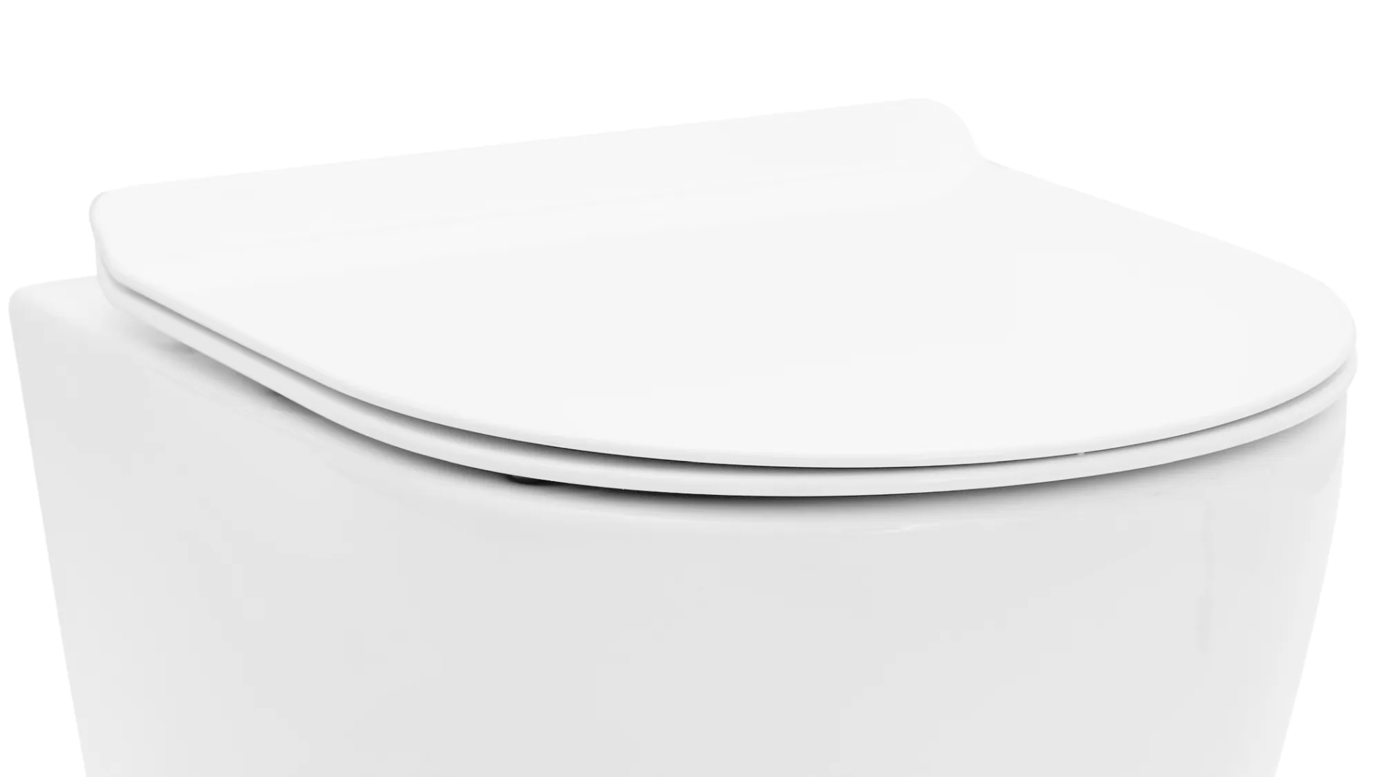 Capac vas wc culoare alb model închidere lentă Duroplast Soft Close White - Rea [2]