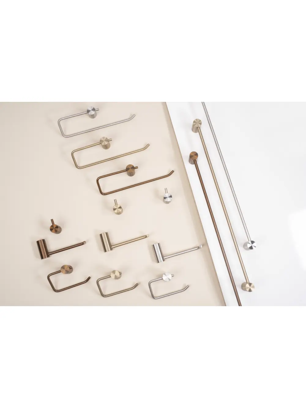 Cuier baie finisaj cupru periat model Brush Copper 9706 seria Prism [4]