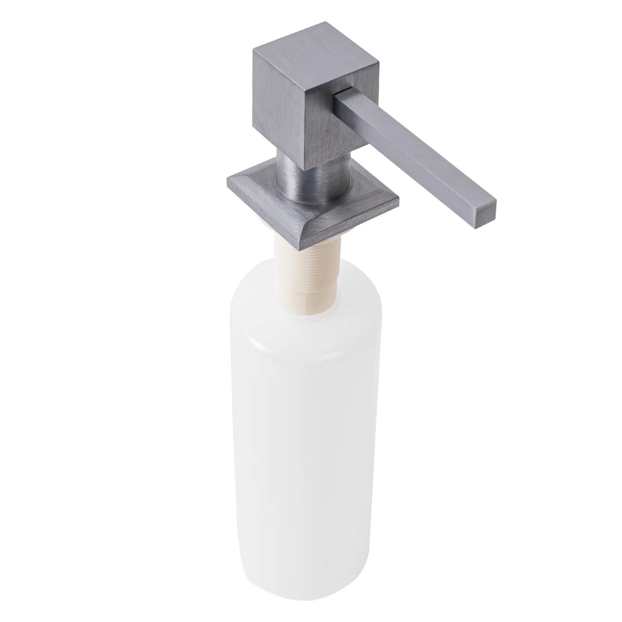 ACCESORII BAIE - Dozator de săpun culoare crom periat model pătrat Nickel Brush Square