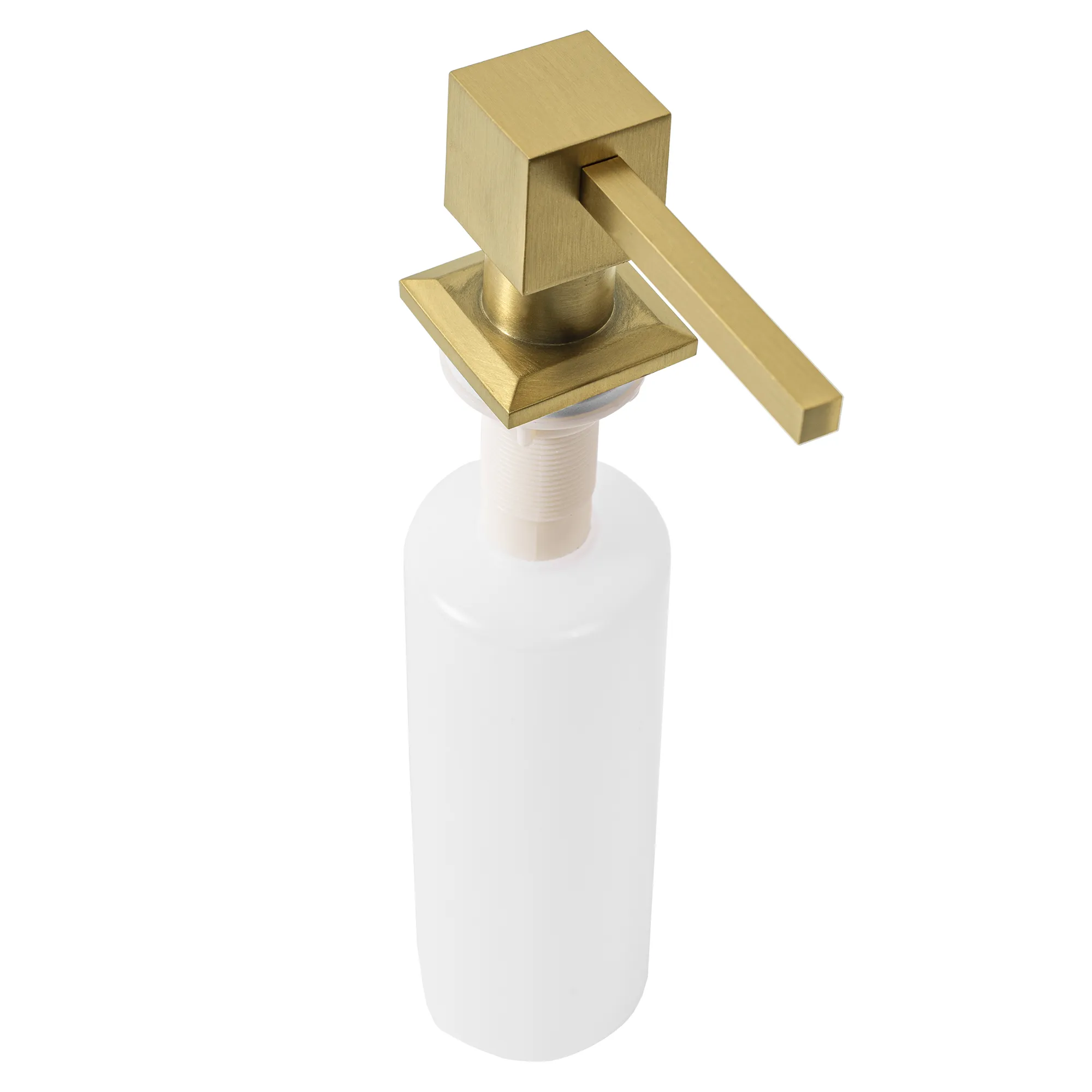 ACCESORII BAIE - Dozator de săpun culoare auriu periat model pătrat Gold Brush Square