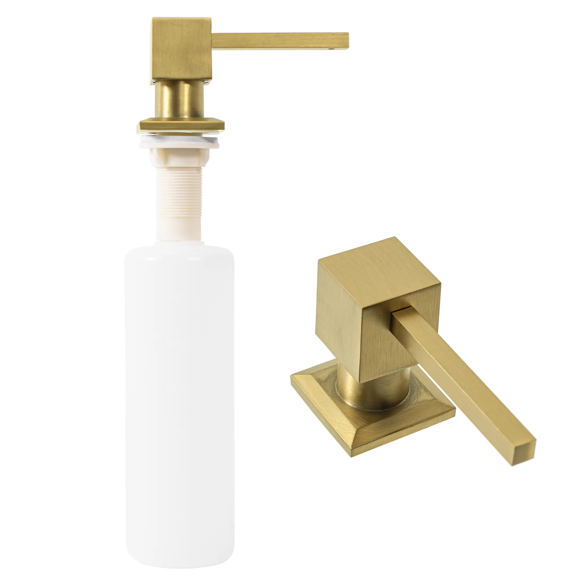Dozator de săpun culoare auriu periat model pătrat Gold Brush Square [1]
