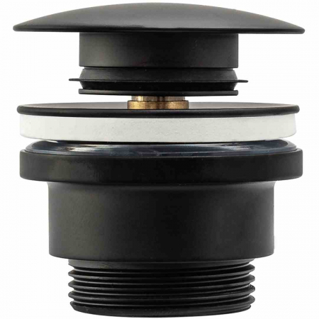 CHIUVETE / LAVOARE - Dop pentru lavoar universal culoare negru mat cu închidere click-clack model Ventil Black Matt