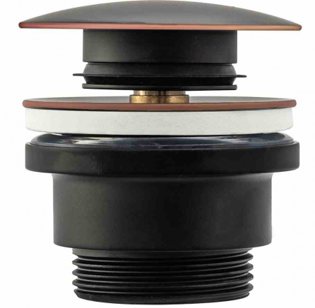 CHIUVETE / LAVOARE - Dop pentru lavoar universal culoare negru mat old închidere click-clack model Ventil Old Black Matt