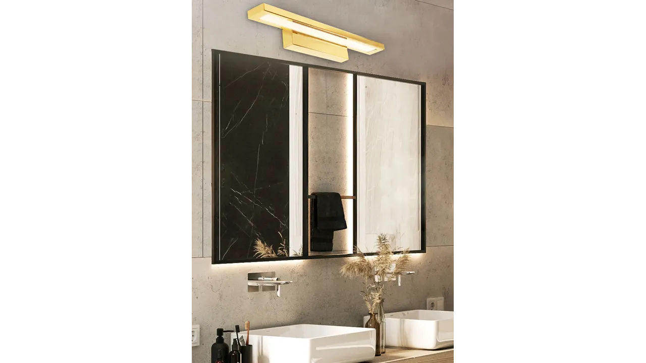 Aplică de baie LED pentru oglindă culoare aurie lungime 60 cm model APP837 [5]