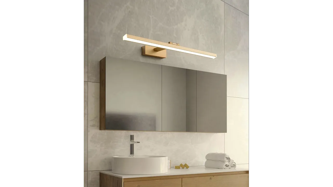 Aplică de baie LED pentru oglindă culoare aurie lungime 40 cm model APP833 [4]