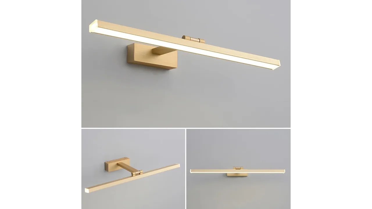 Aplică de baie LED pentru oglindă culoare aurie lungime 40 cm model APP833 [1]