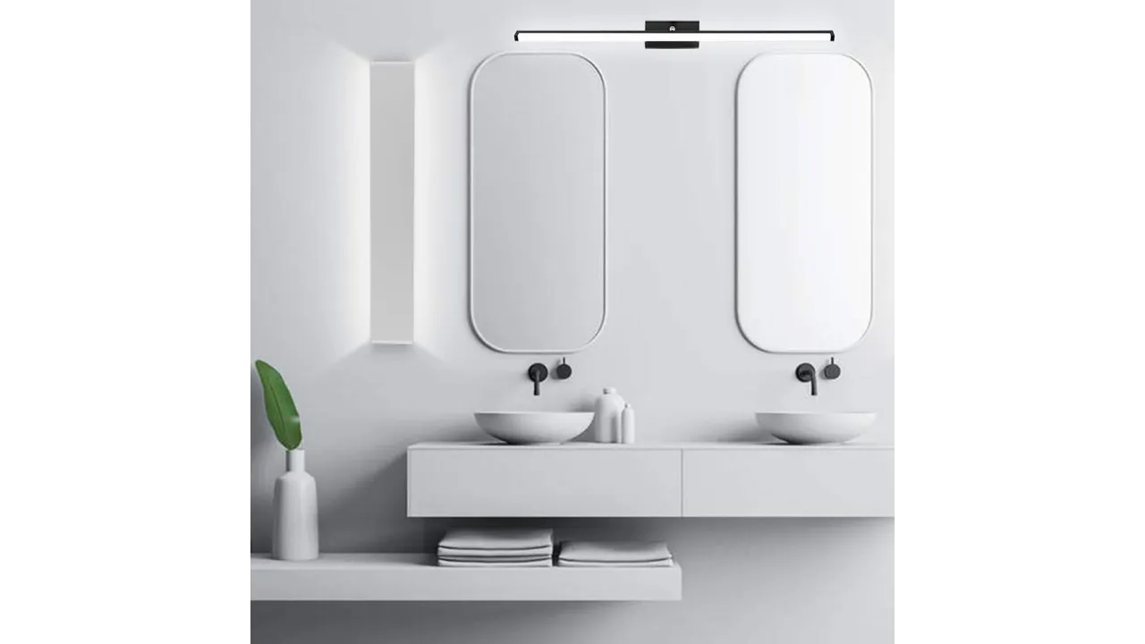 Aplică de baie LED pentru oglindă culoare neagră lungime 50 cm model APP373 [1]