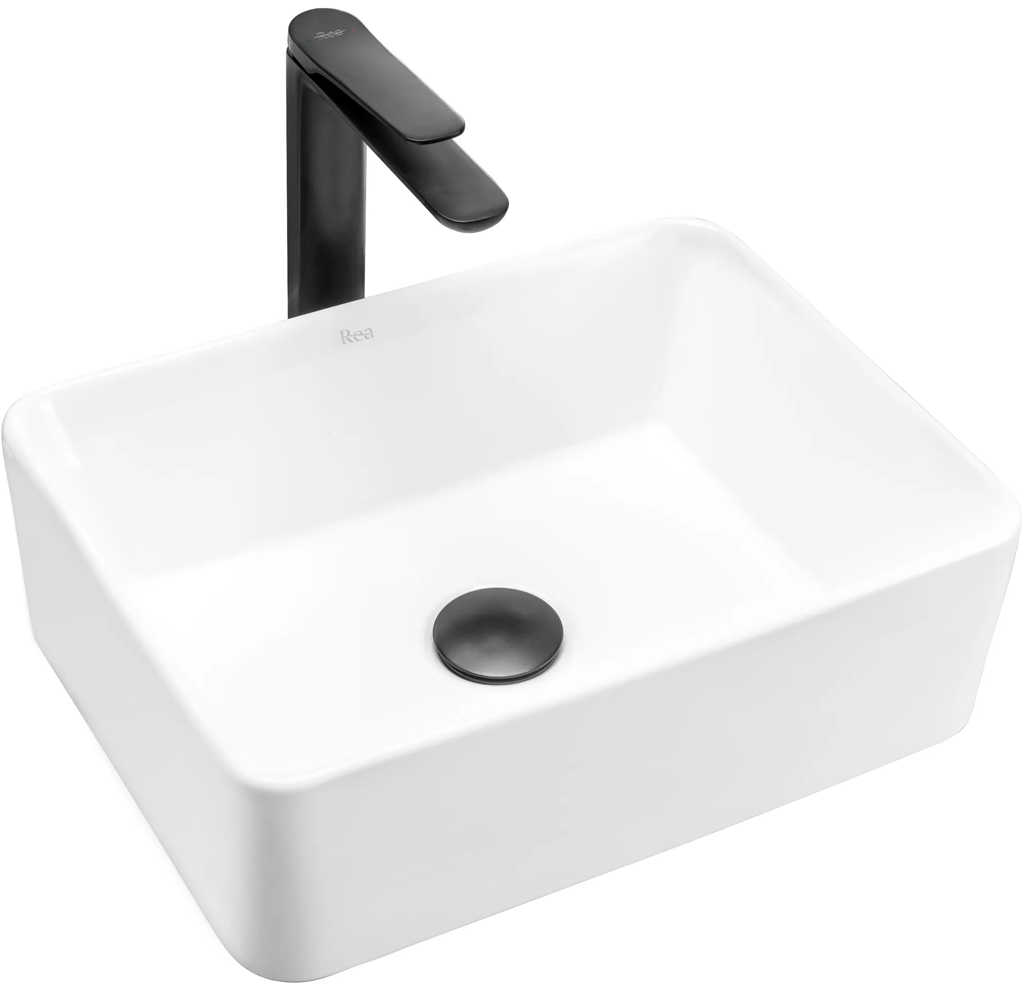 CHIUVETE / LAVOARE - Lavoar pe blat formă dreptunghiulară lungime 41 cm culoare alb model Anita Mini