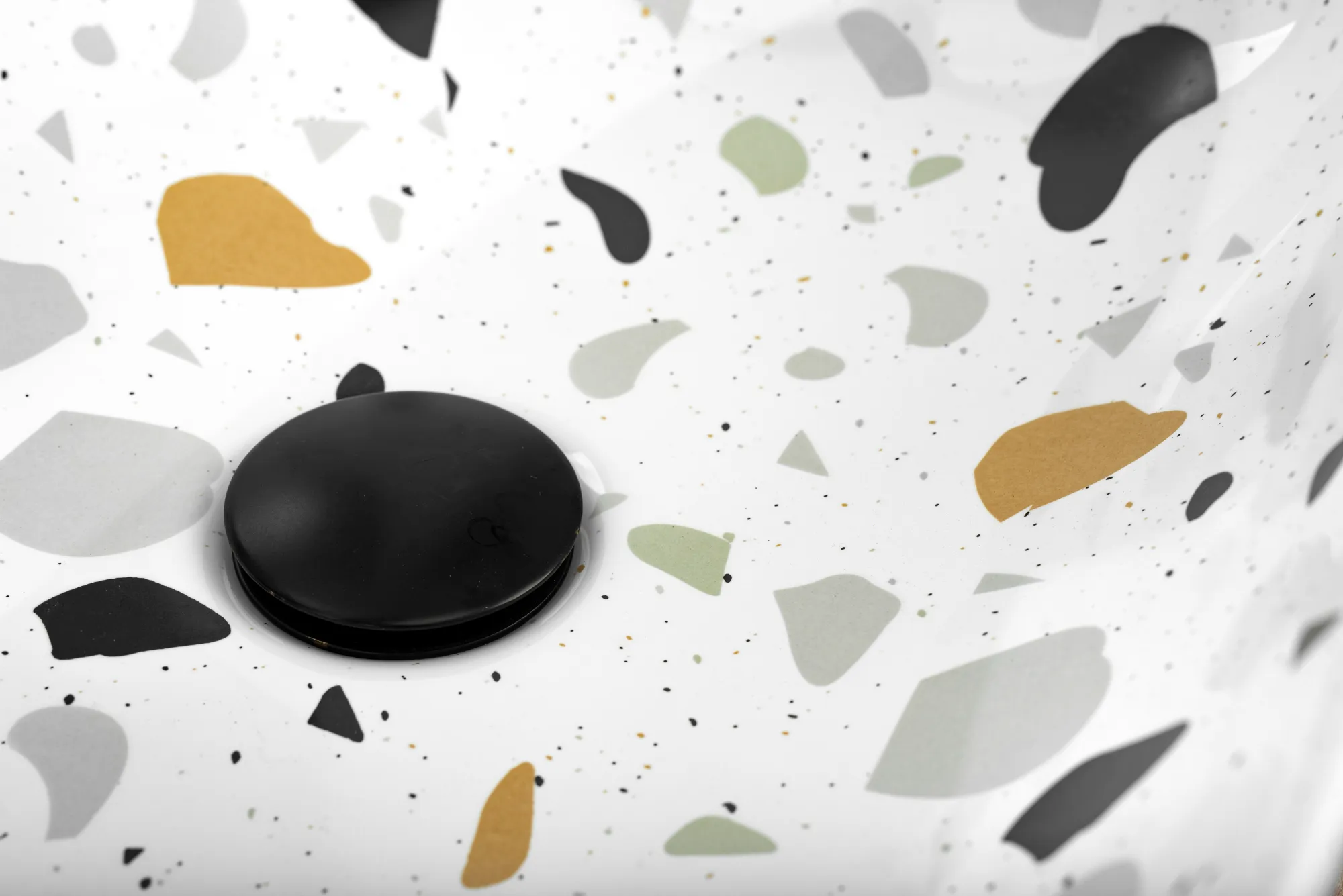 Lavoar baie pe blat formă dreptunghiulară lungime 46 cm culoare multicolor model Belinda Terazzo [4]