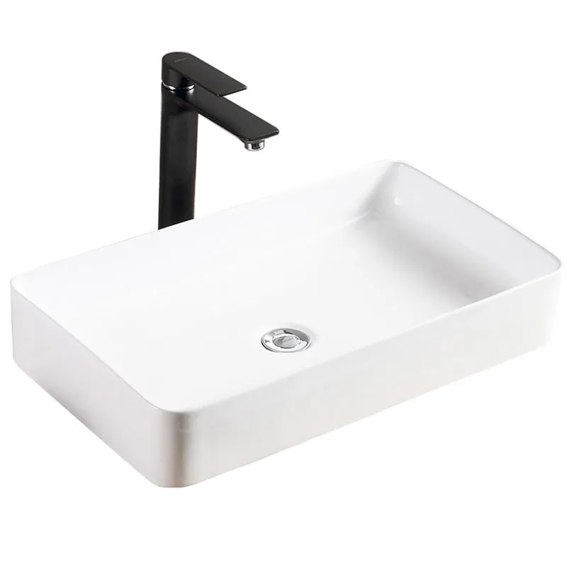CHIUVETE / LAVOARE - Lavoar pe blat formă dreptunghiulară lungime 61 cm culoare alb model Denis White
