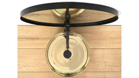 Lavoar pe blat formă rotundă lungime 36 cm culoare auriu model Sami Gold [4]