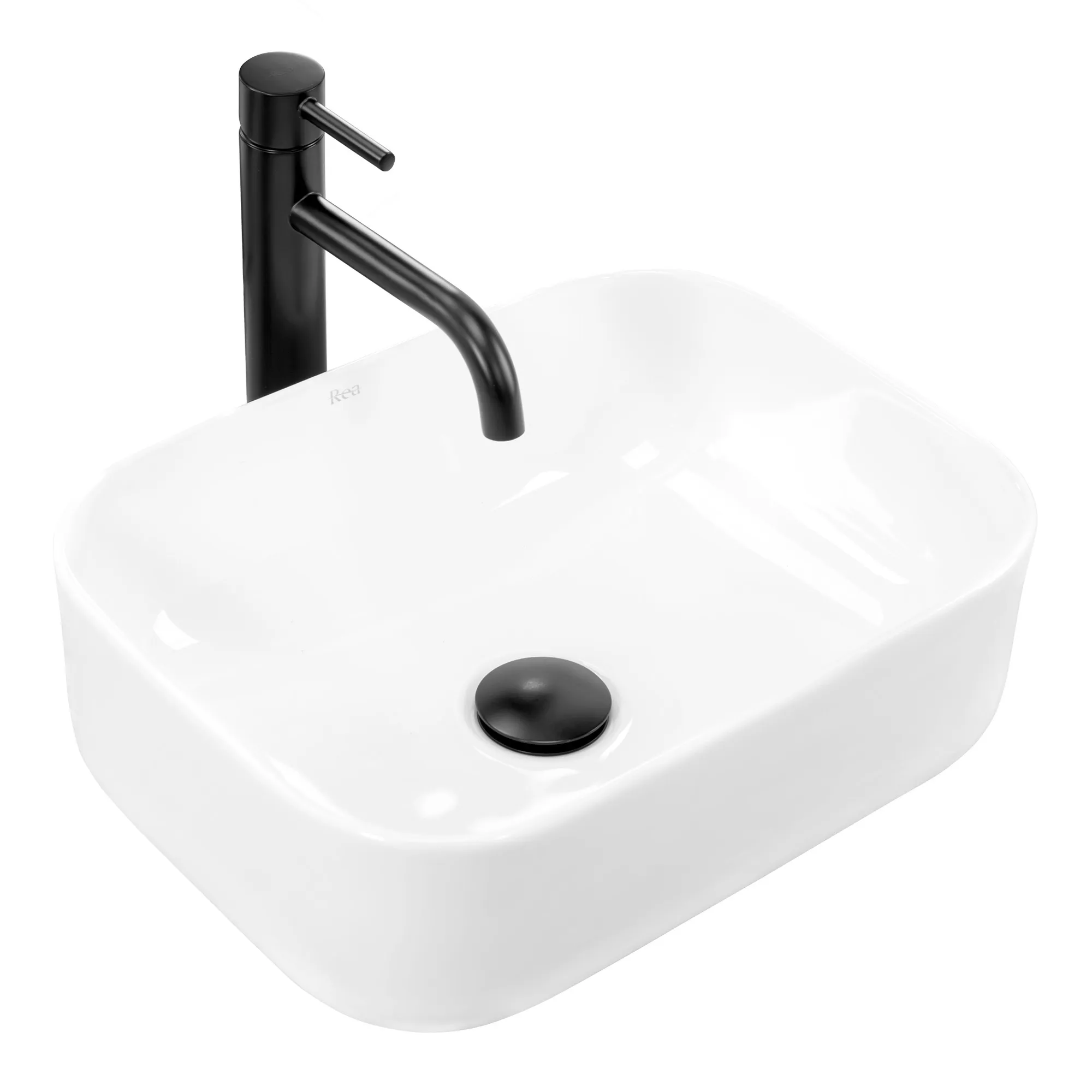 CHIUVETE / LAVOARE - Lavoar pe blat formă dreptunghiulară lungime 40 cm culoare alb model Demi Mini White