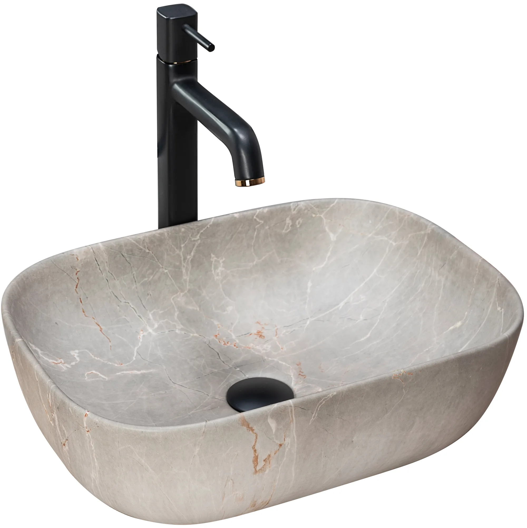 CHIUVETE / LAVOARE - Lavoar pe blat formă dreptunghiulară lungime 46 cm culoare crem model Livia Beige