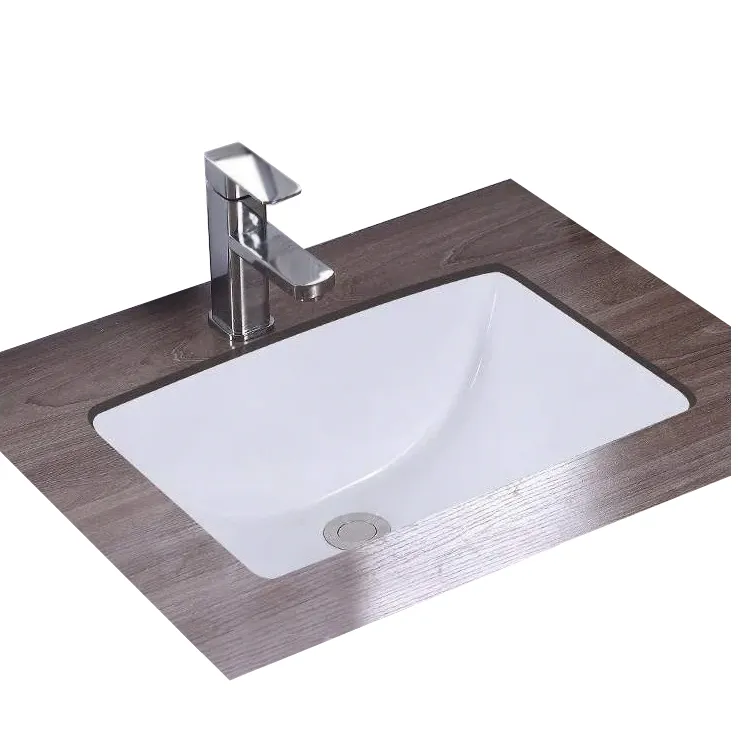 Lavoar încastrat sub blat formă dreptunghiulară lungime 46 cm culoare alb model Adela