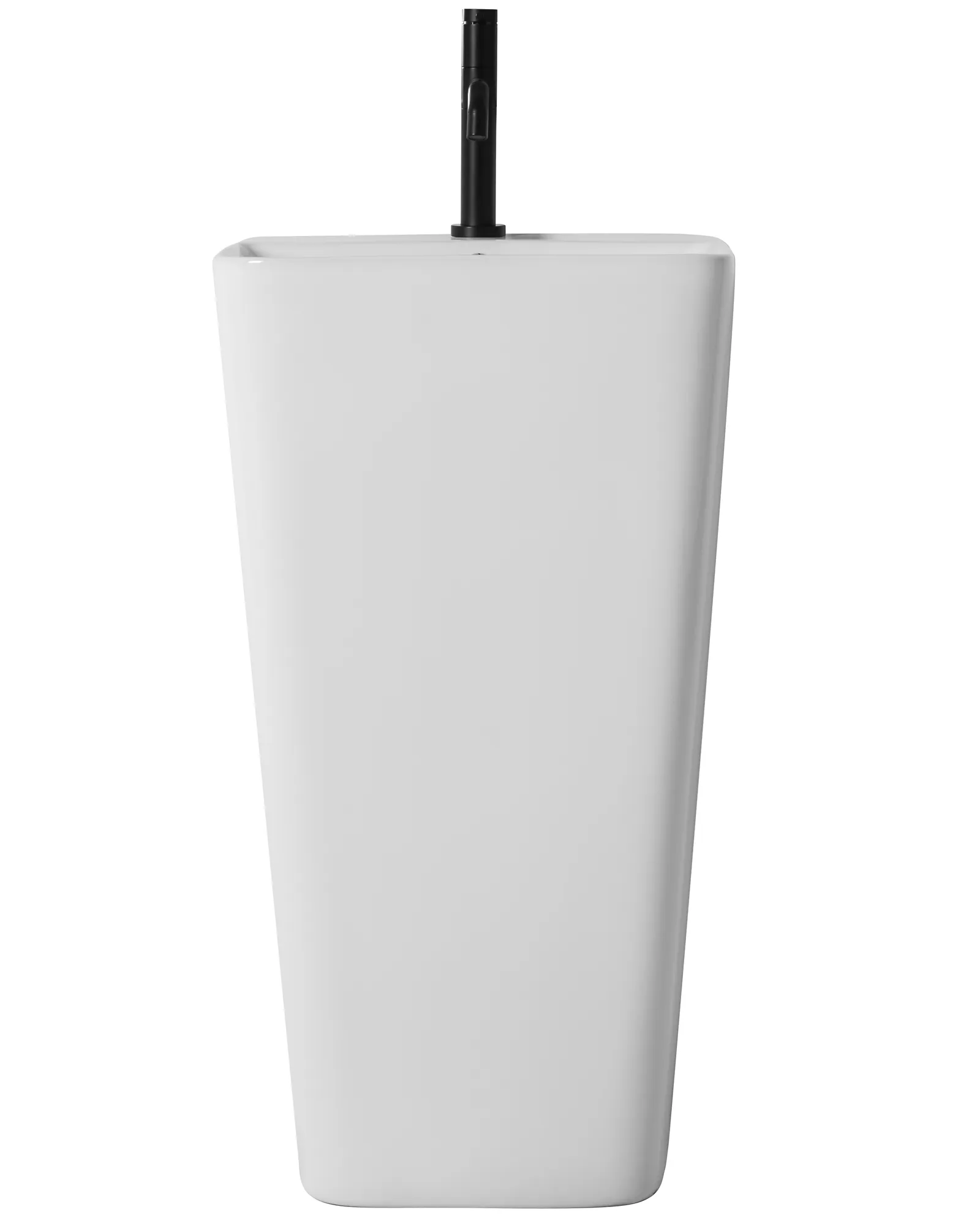 Lavoar independent formă pătrată înălțime 83 cm culoare alb model Aris White [1]