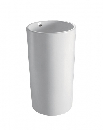 Lavoar independent formă rotundă înălțime 81.5 cm culoare albă model Estera