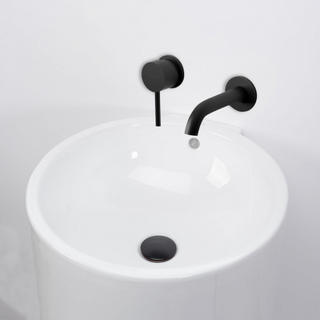 Lavoar independent formă rotundă înălțime 81.5 cm culoare albă model Estera [3]