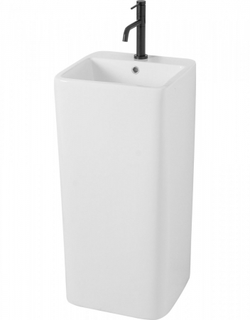 Lavoar independent formă pătrată înălțime 84 cm culoare alb model Mia White [1]