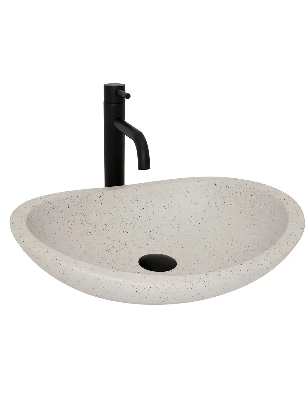 Lavoare pe blat - Lavoar pe blat formă ovală lungime 46.5 cm culoare bej model Leona