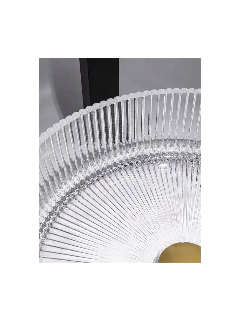 Lavoar pe blat formă rotundă lungime 36 cm culoare transparentă model Ingrid Transparent [4]