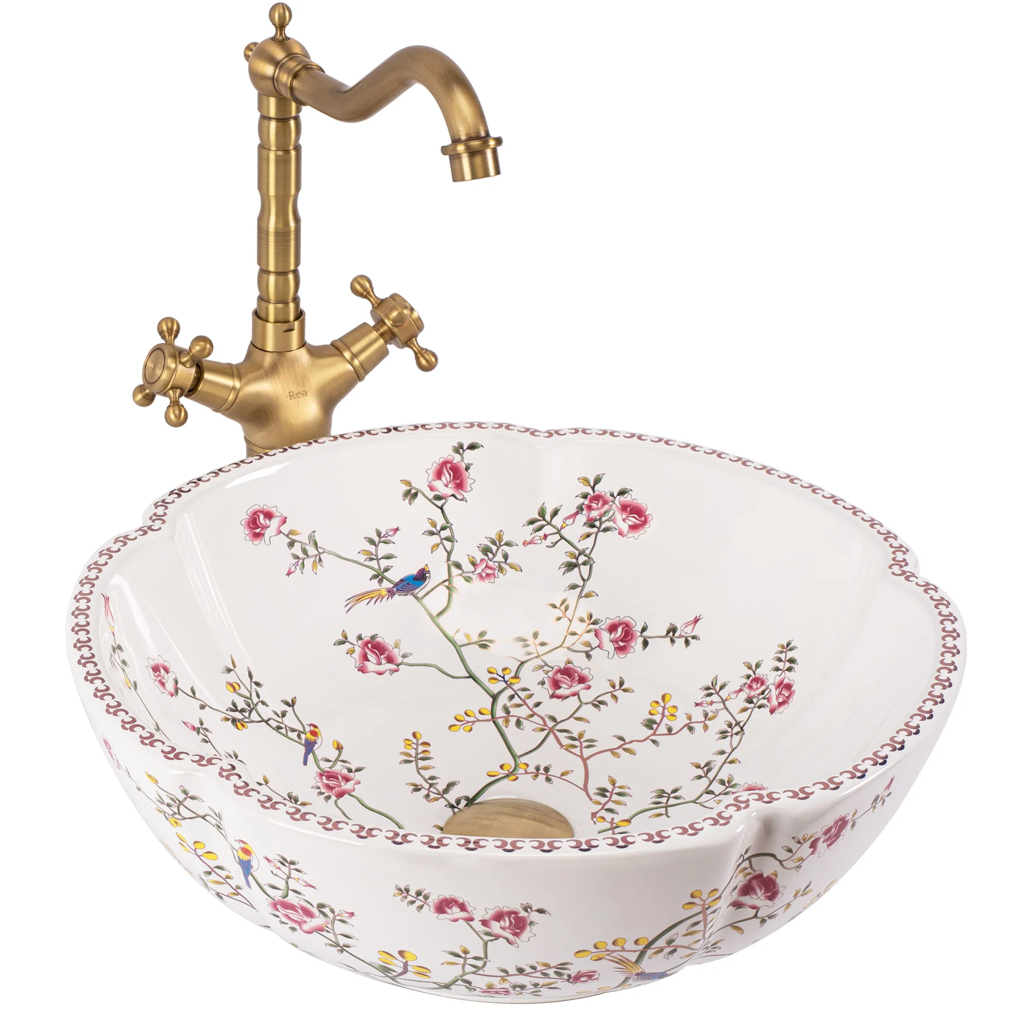 CHIUVETE / LAVOARE - Lavoar pe blat formă rotundă lungime 42.5 cm culoare multicolor model Felicia