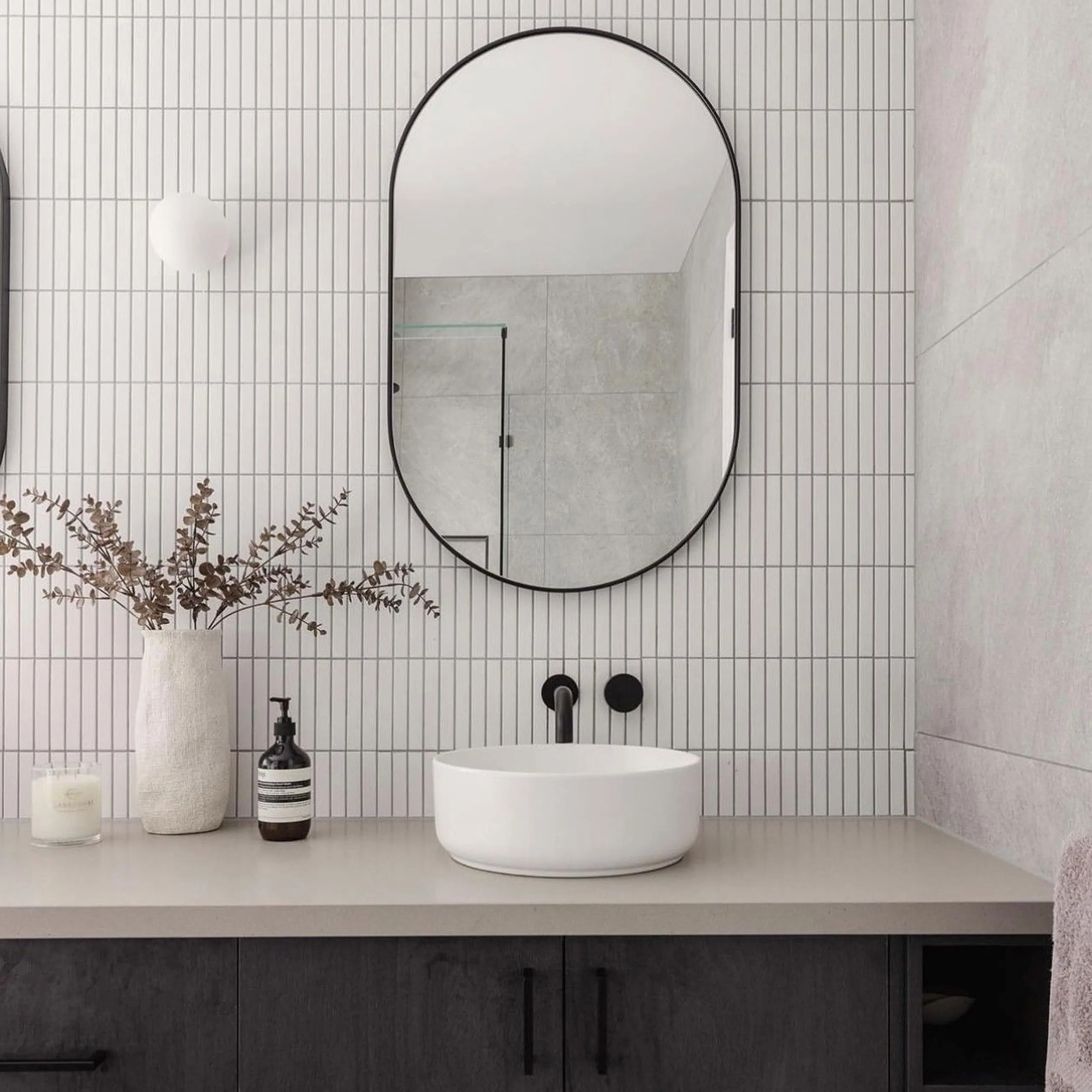 Mozaic decorativ pentru interior culoare alb finisaj semi lucios material ceramică model White 133420 [8]