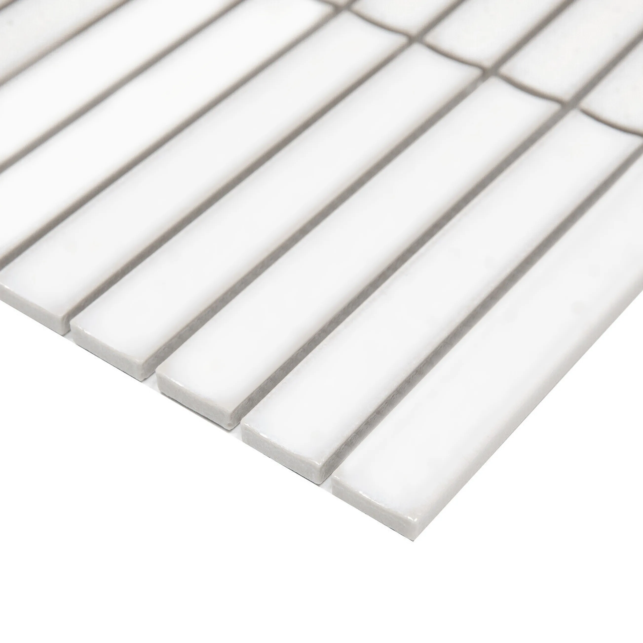 Mozaic decorativ pentru interior culoare alb finisaj semi lucios material ceramică model White 133420 [2]