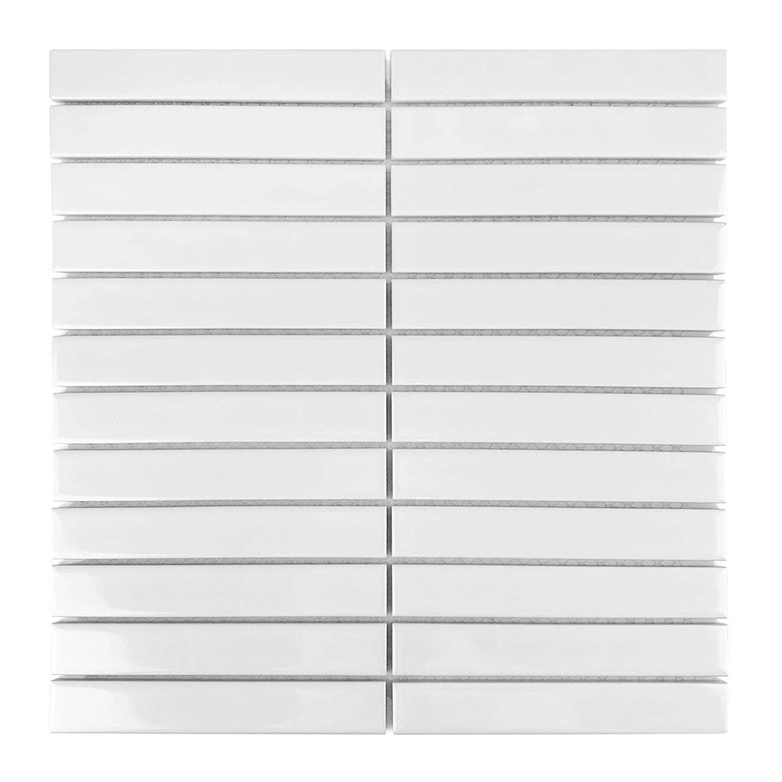 TOATE PRODUSELE - Mozaic decorativ pentru interior culoare alb finisaj semi lucios material ceramică model White 133420