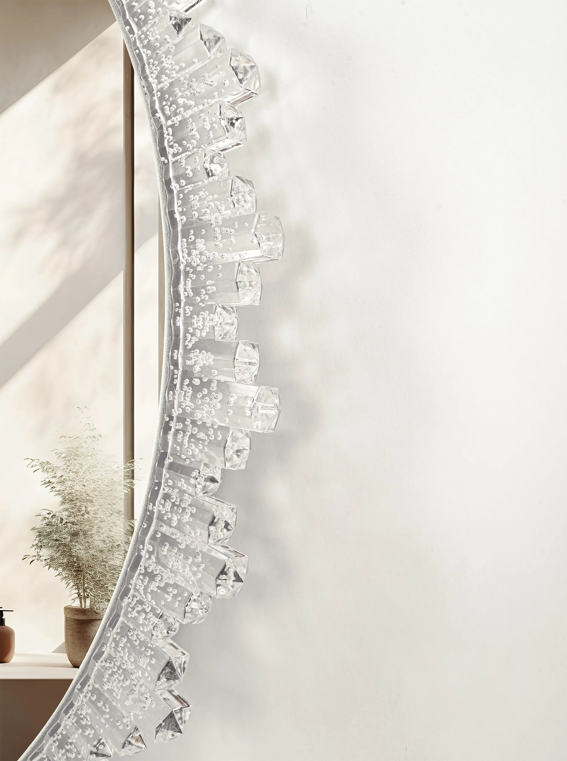 Oglindă LED mărime 60 cm formă rotundă model Contemporan Cristal YH-3564 [1]