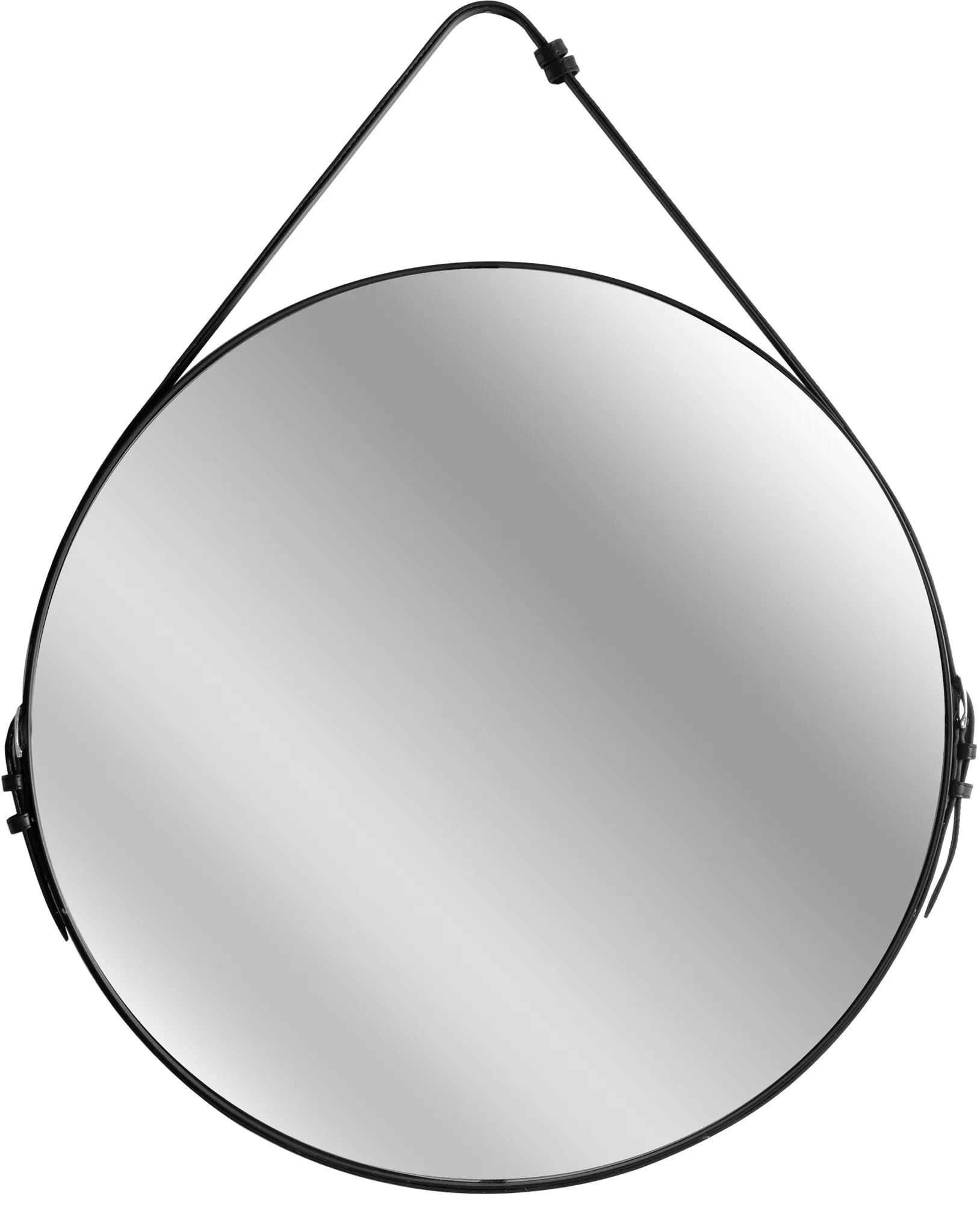ACCESORII BAIE - Oglindă rotundă cu o curea Loft culoare neagră mărime 60 cm model TPJ-60B