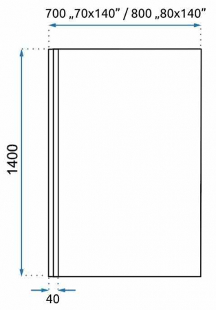 Paravan fix pentru cadă cu model sticlă transparentă securizată profil negru mărime 70x140 cm model Lagos [4]