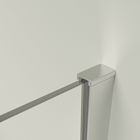 Perete de duș Walk-In mărime 90 cm culoare profil crom sticlă securizată de 8 mm model SD90 [4]