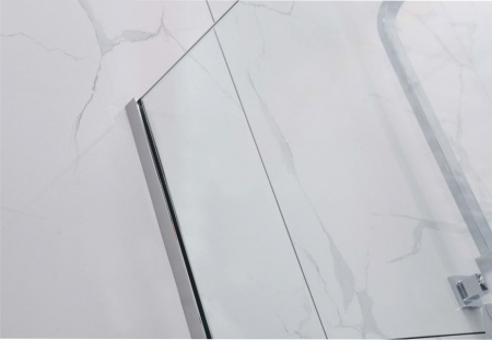 Perete duș Walk-In mărime 60 cm culoare crom lucios sticlă securizată de 8 mm model WST 07 [1]