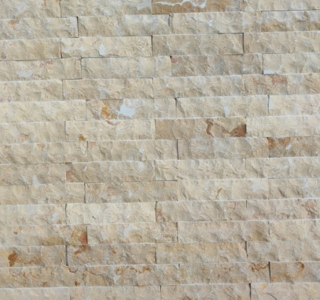 PIATRĂ DECORATIVĂ - Piatră decorativă naturală din marmură scapițată finisaj auriu  model Golden Sinai Light