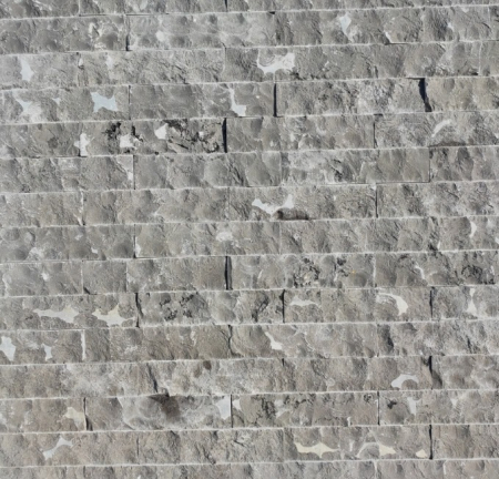 PIATRĂ DECORATIVĂ - Piatră decorativă naturală din marmură scapițată culoare gri model Triesta Grey Light