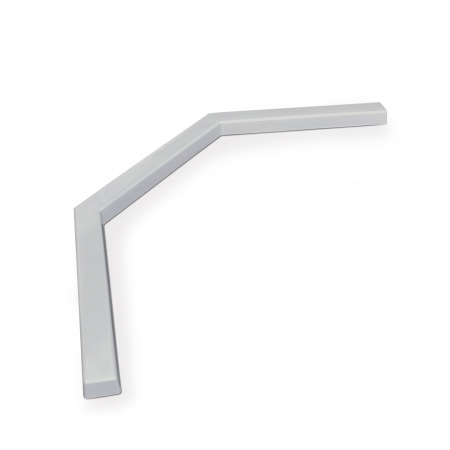Prag pentru cabină de duș pentagonală mărime 90x90 cm culoare alb din compozit model West [1]