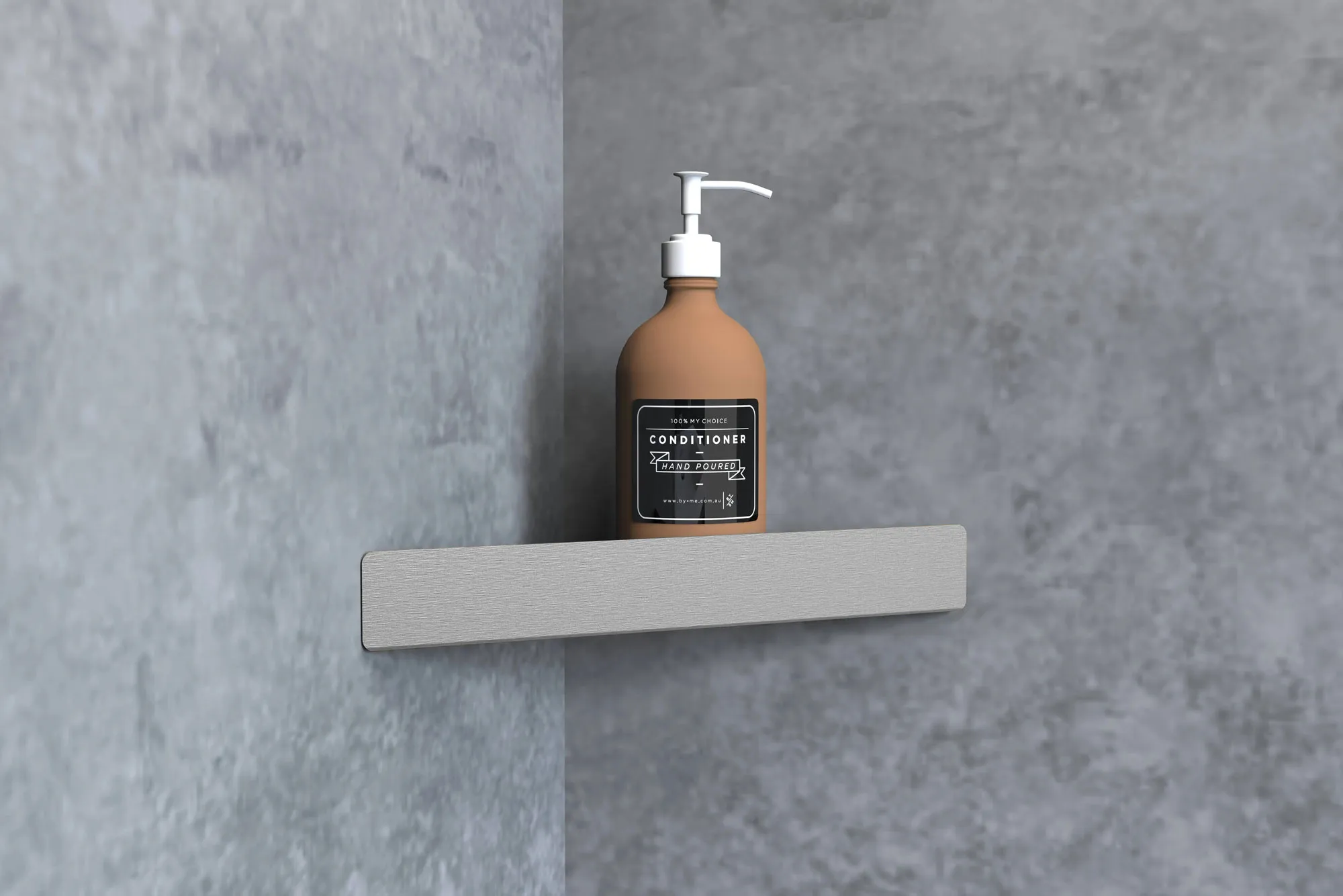 Raft pentru baie culoare auriu periat model SF07 Chrome Brushed [2]