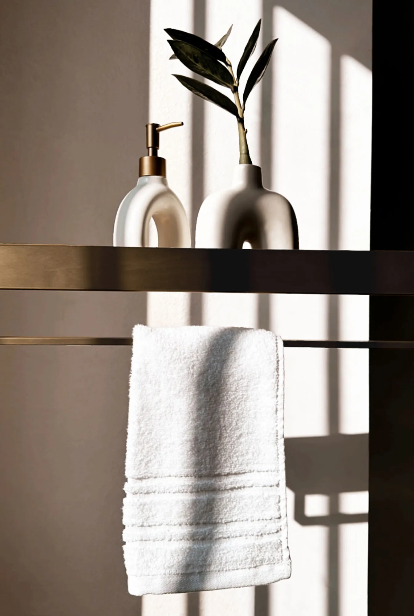 Raft pentru baie lungime 45 cm culoare auriu periat model SF01 Gold Brushed [2]