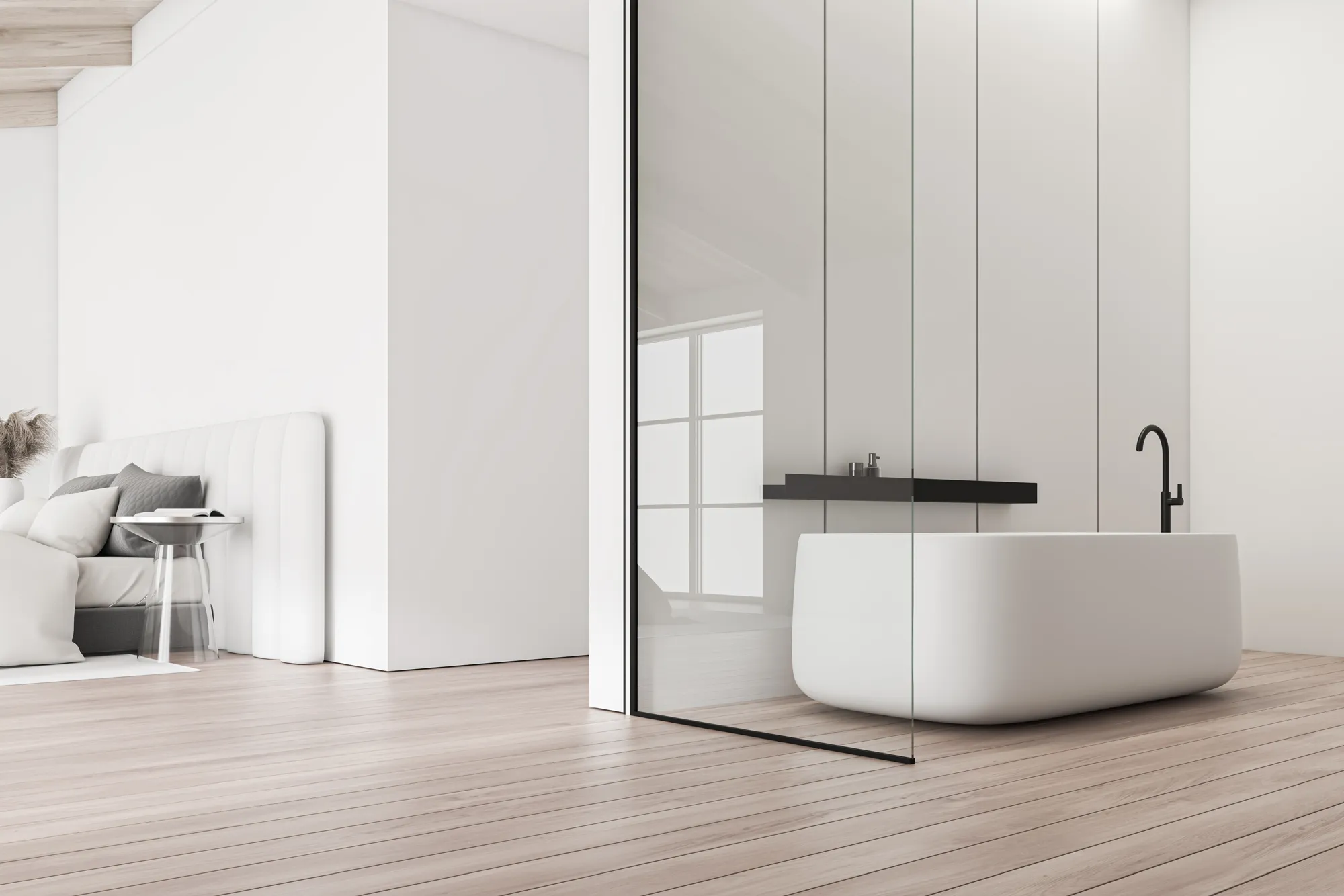 Raft pentru baie lungime 60 cm culoare negru mat model SF02 Black Matt [5]