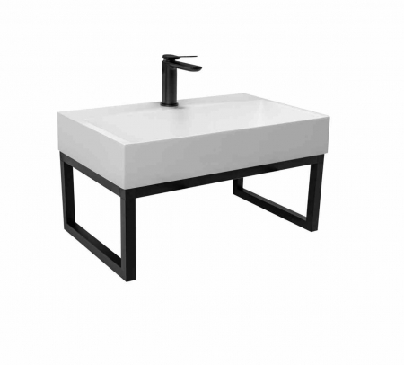 ACCESORII BAIE - Cadru metalic pentru lavoar Goya 60 culoare negru mat - Rea