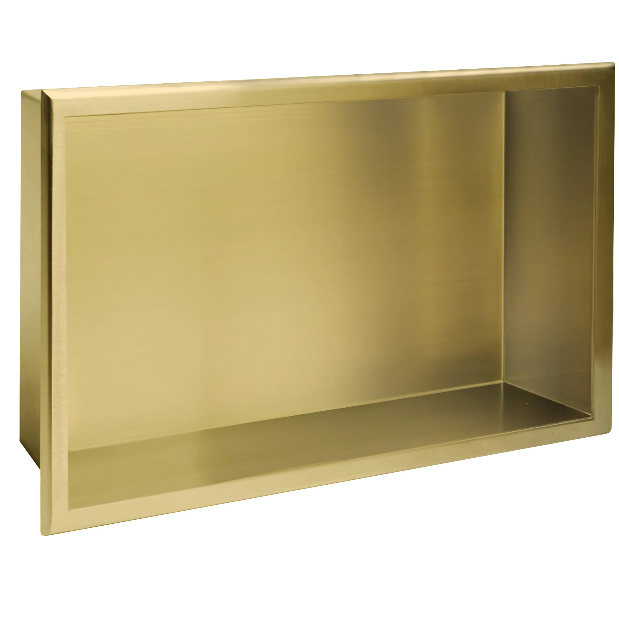 Raft baie mărime 30x45 cm culoare auriu periat model dreptunghiular încastrat în perete Gold Brushed [1]